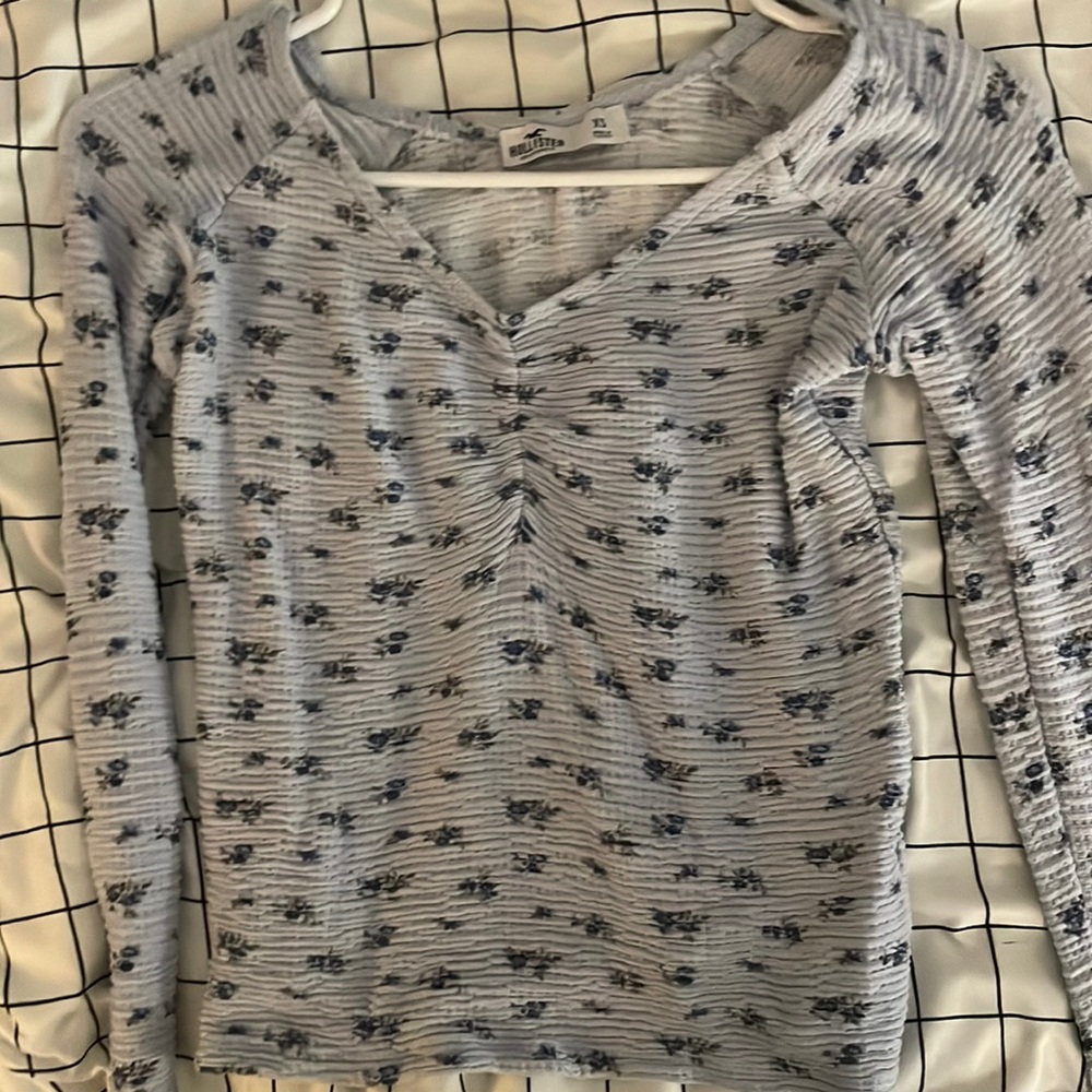 Floral ruched longsleeve